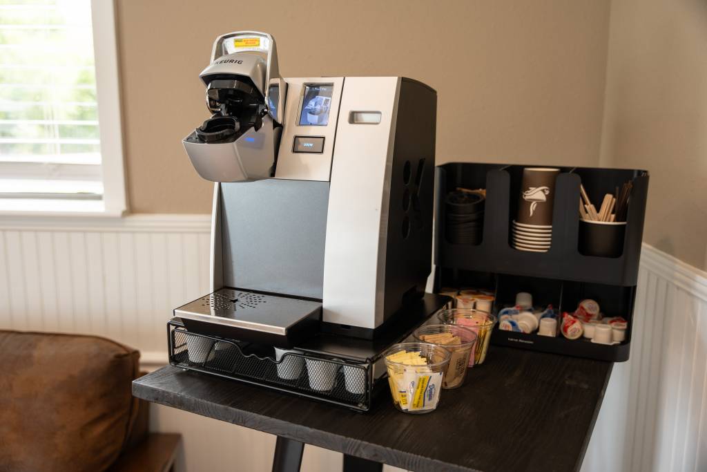 Keurig coffee machine in our dental office in Elgin, TX.
